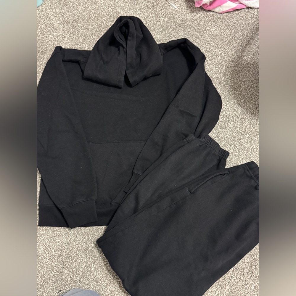 Matching sweat suit